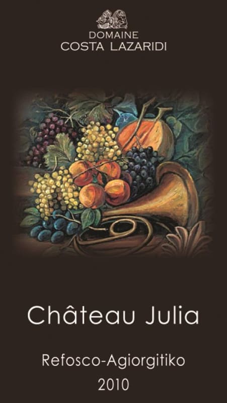 Domaine Costa Lazaridi Chateau Julia Refosco Agiorgitiko 2010 Front Label