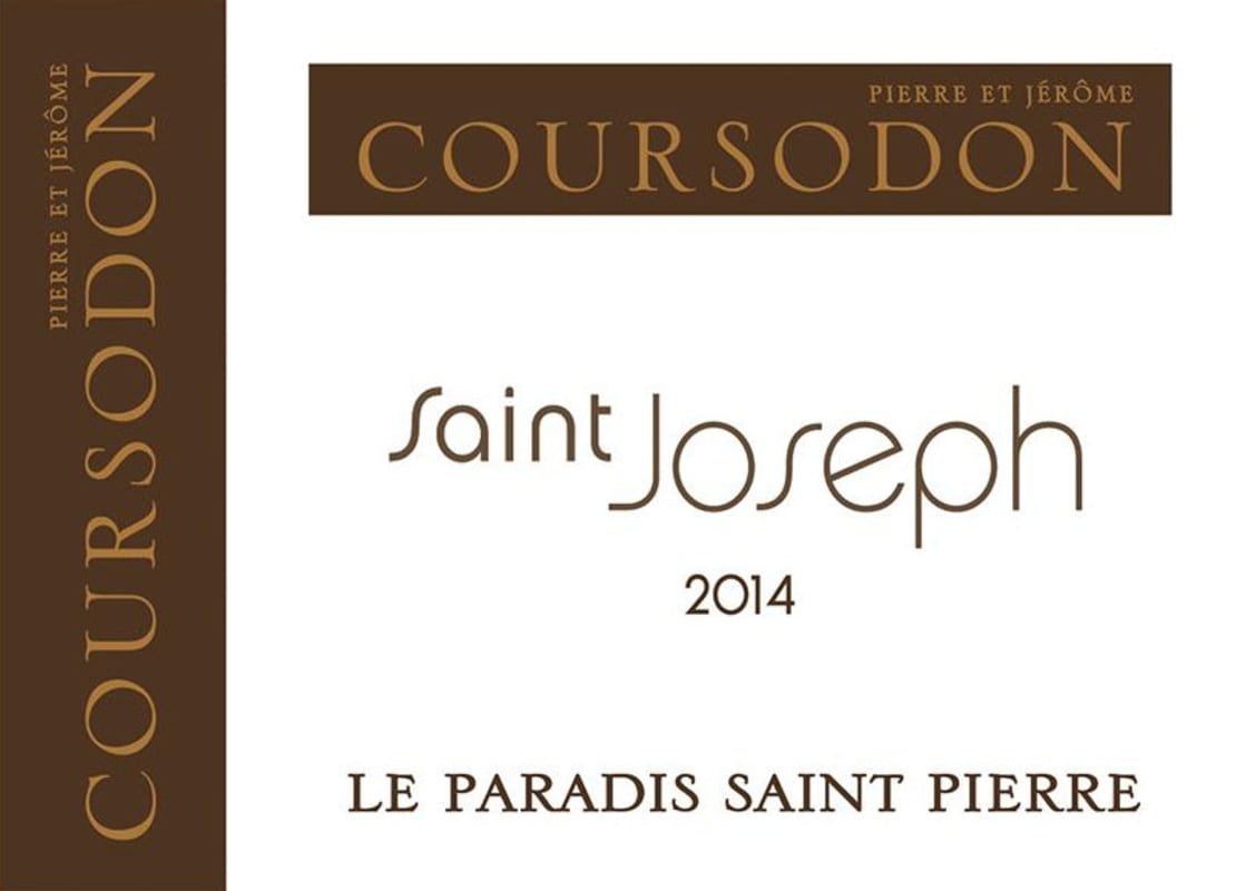 Domaine Coursodon Saint-Joseph Le Paradis Saint Pierre Blanc 2014 Front Label