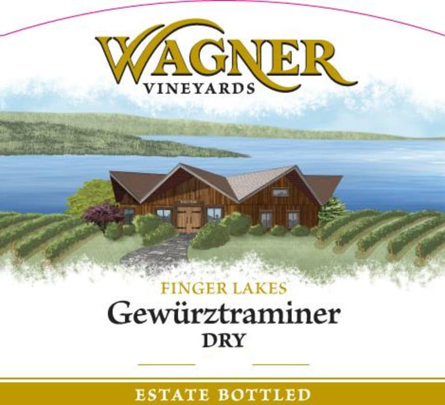 Wagner Vineyards Dry Gewurztraminer 2014 Front Label