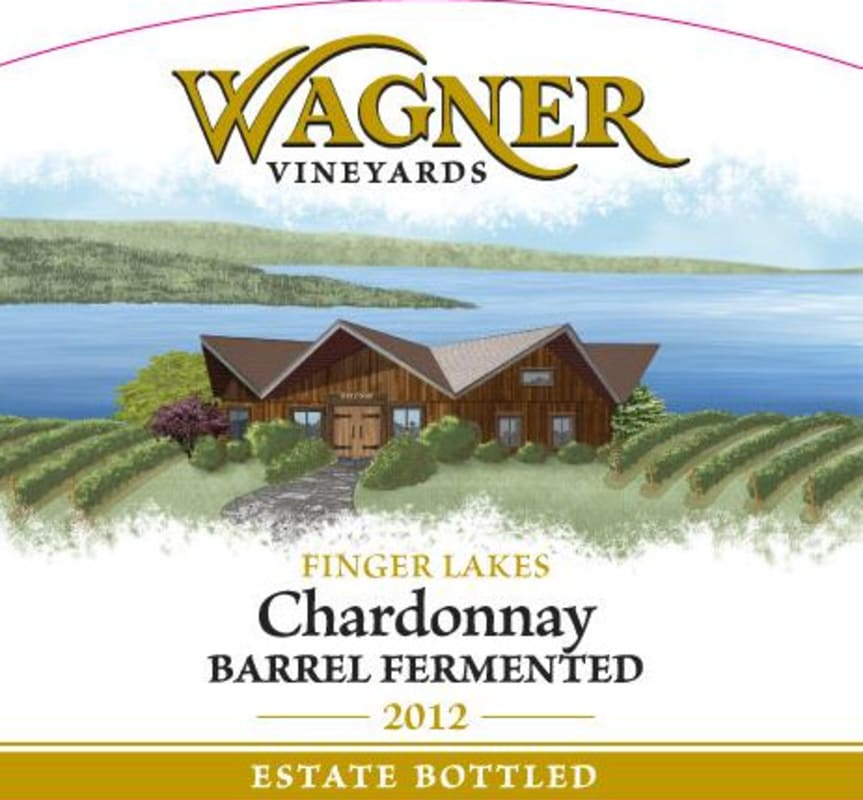 Wagner Vineyards Barrel Fermented Chardonnay 2012 Front Label