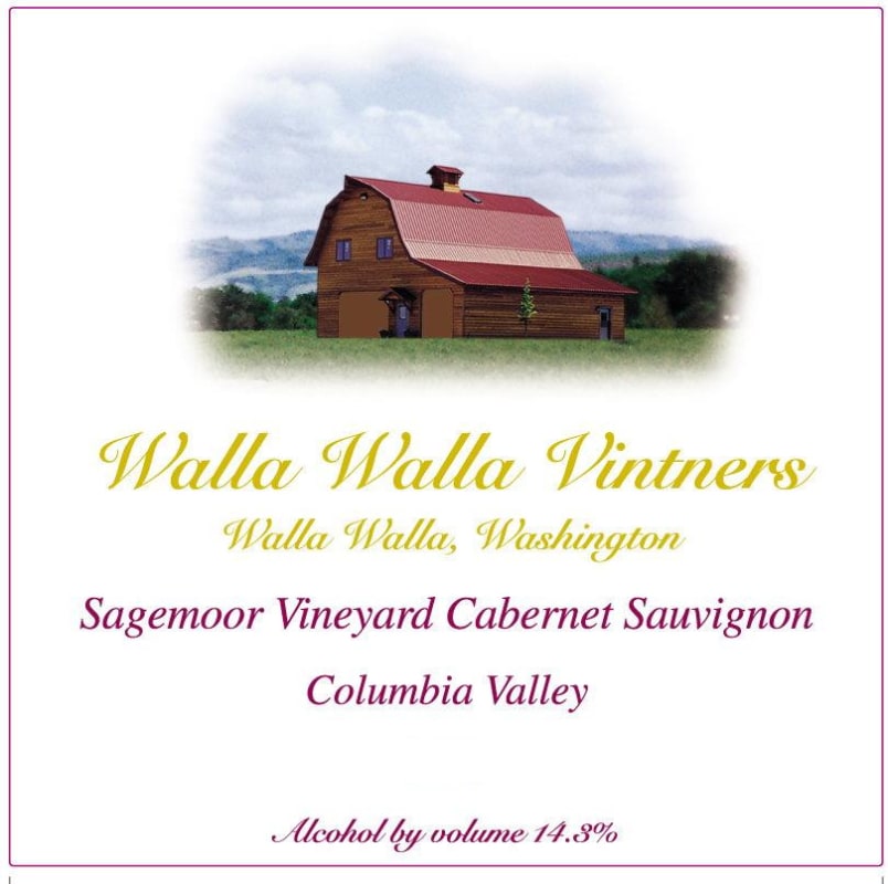 Walla Walla Vintners Sagemoor Vineyard Cabernet Sauvignon 2012 Front Label