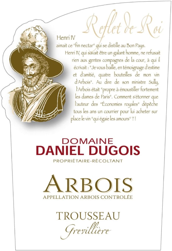 Domaine Daniel Dugois Arbois Grevilliere Trousseau 2010 Front Label
