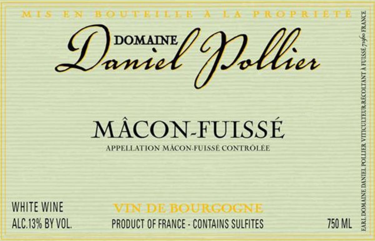 Domaine Daniel Pollier Macon-Fuisse 2014 Front Label