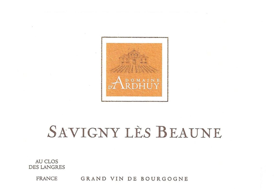 Domaine d'Ardhuy Savigny les Beaune 2014 Front Label