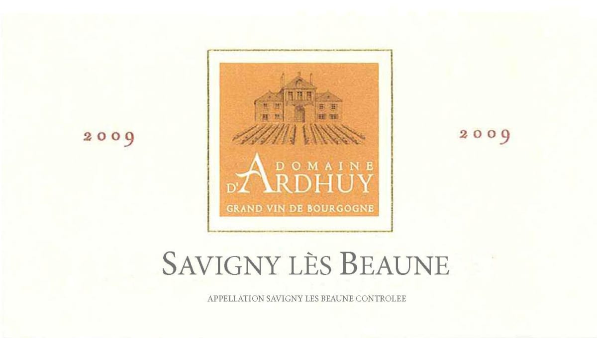 Domaine d'Ardhuy Savigny les Beaune 2009 Front Label