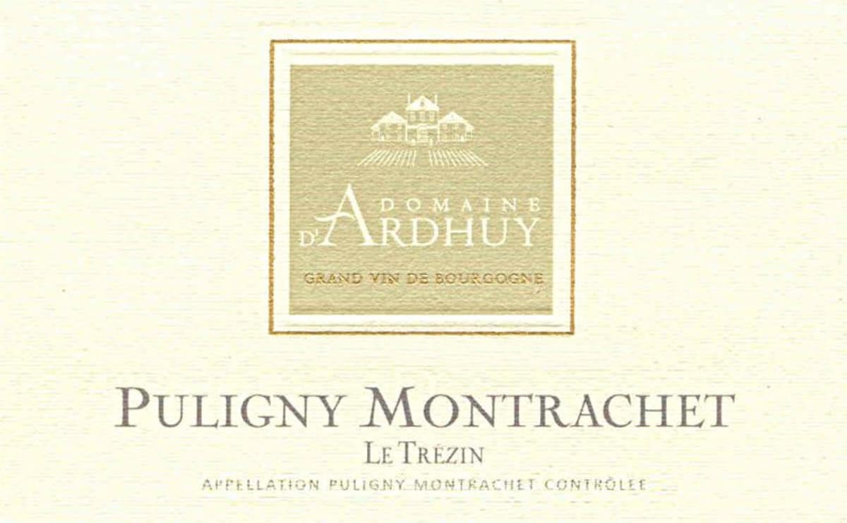Domaine d'Ardhuy Puligny Montrachet Le Trezin 2009 Front Label