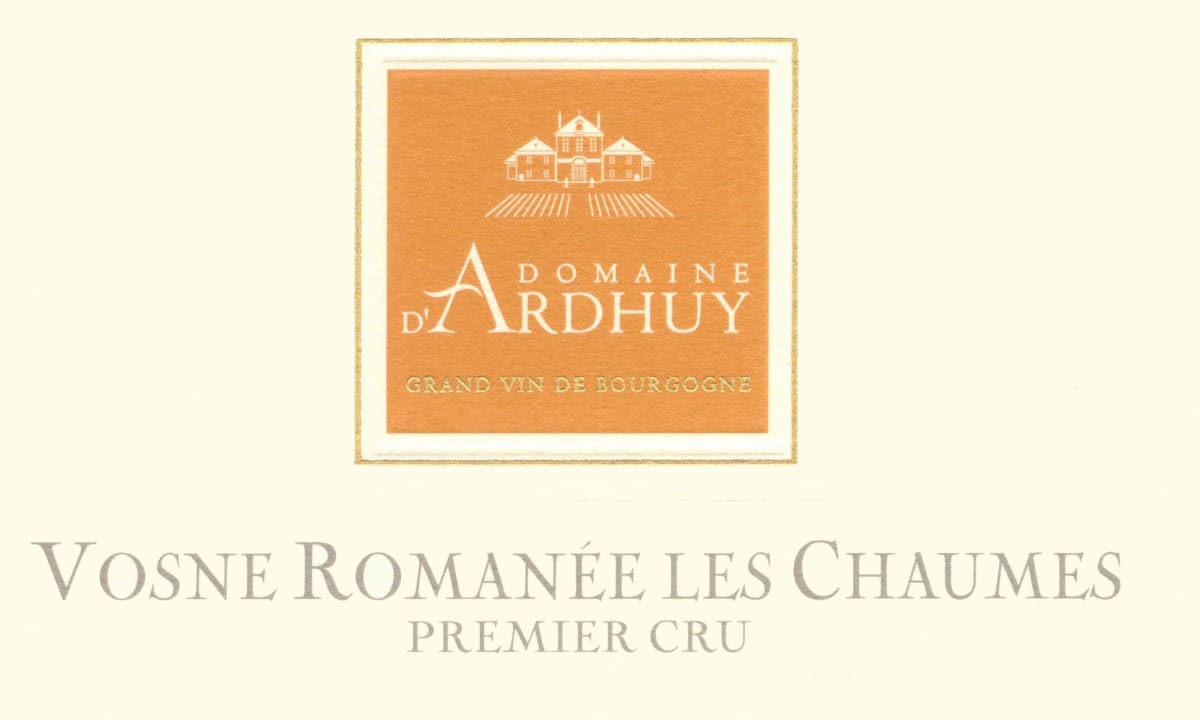Domaine d'Ardhuy Vosne Romanee Les Chaumes Premier Cru 2006 Front Label
