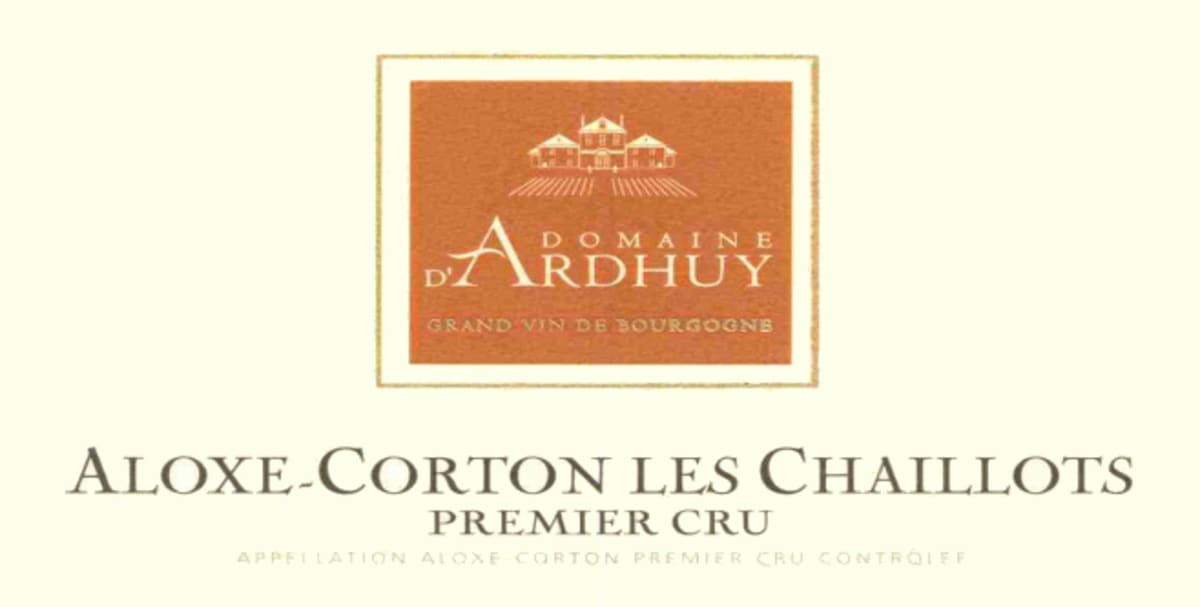 Domaine d'Ardhuy Aloxe-Corton Les Chaillots Premier Cru 2008 Front Label