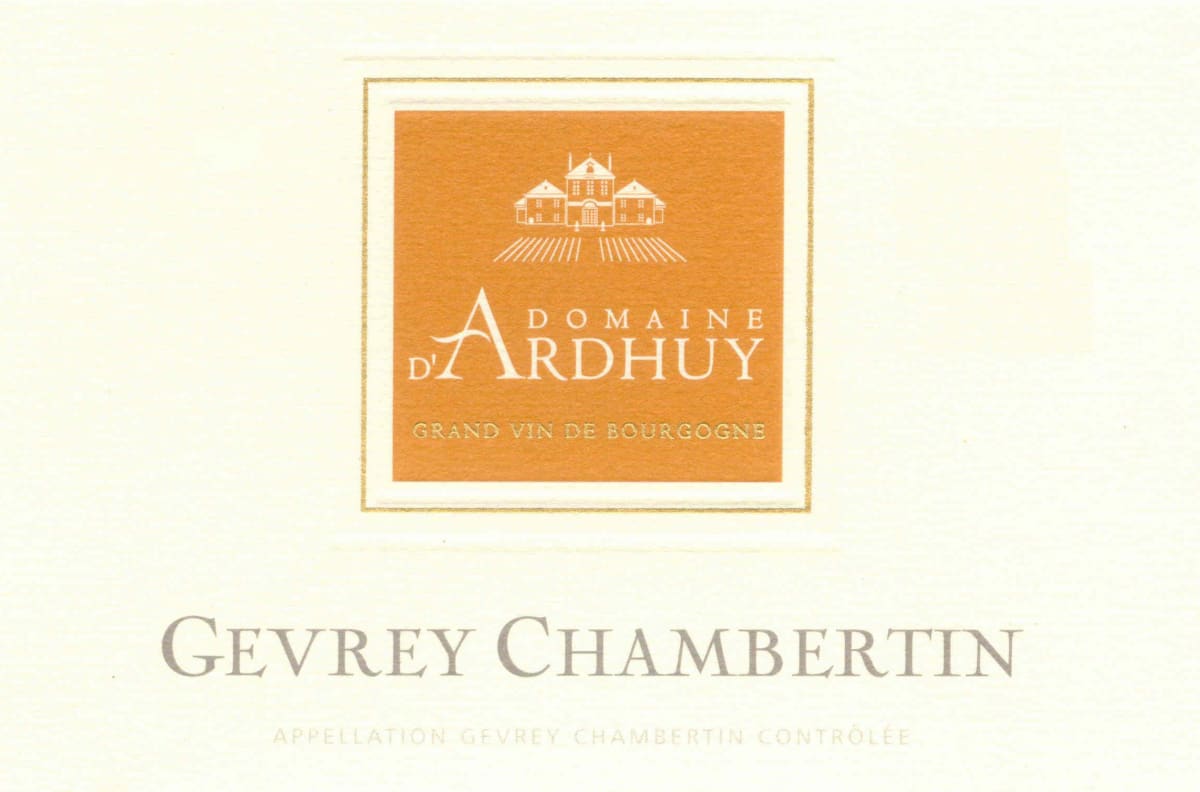 Domaine d'Ardhuy Gevrey Chambertin 2005 Front Label