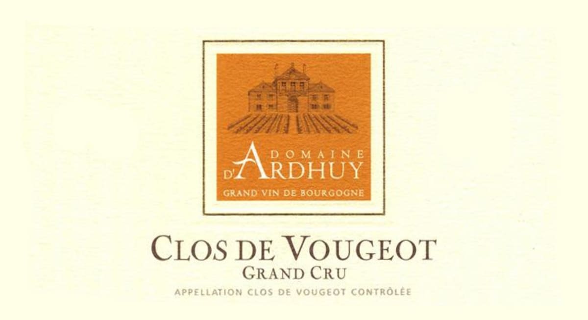 Domaine d'Ardhuy Clos de Vougeot Grand Cru 2010 Front Label