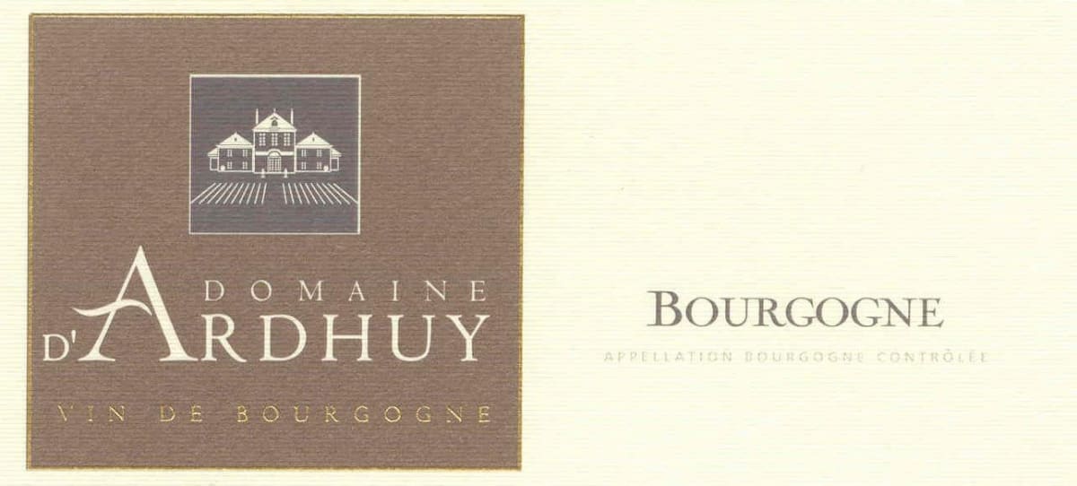 Domaine d'Ardhuy Bourgogne Pinot Noir 2008 Front Label