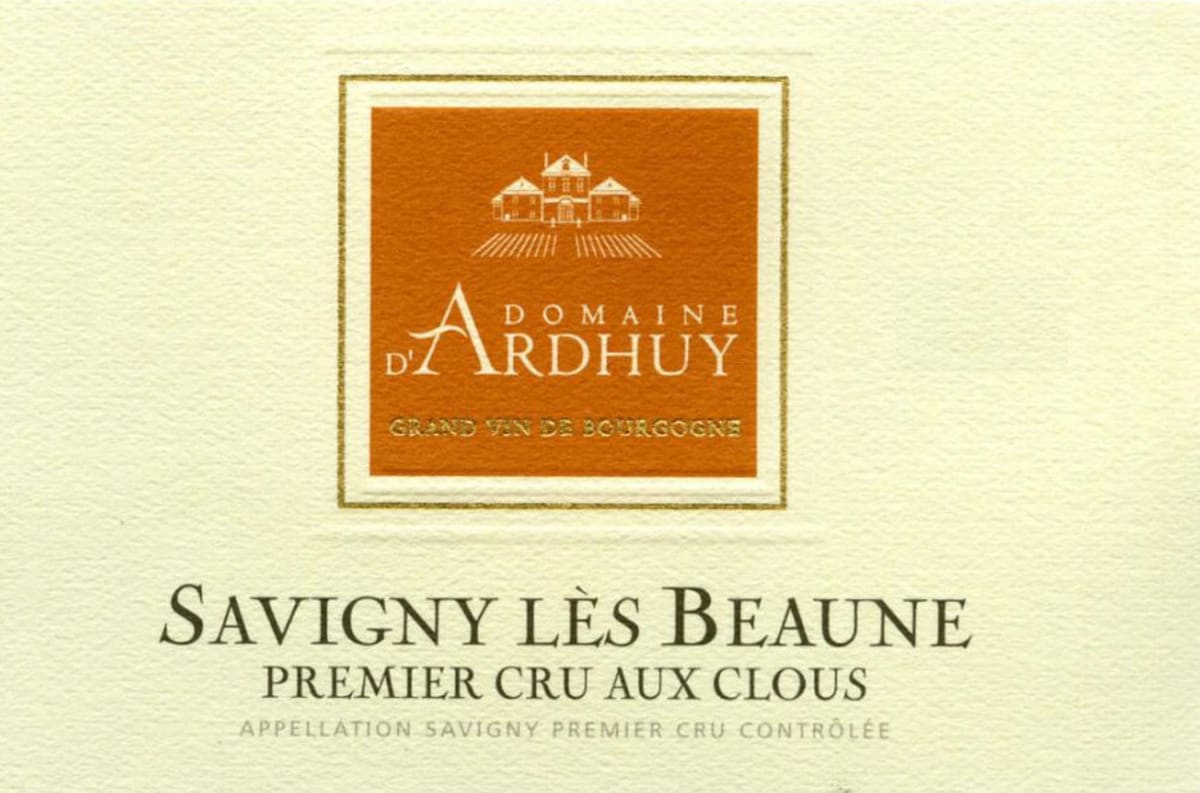 Domaine d'Ardhuy Savigny Les Beaune Aux Clous Premier Cru 2006 Front Label