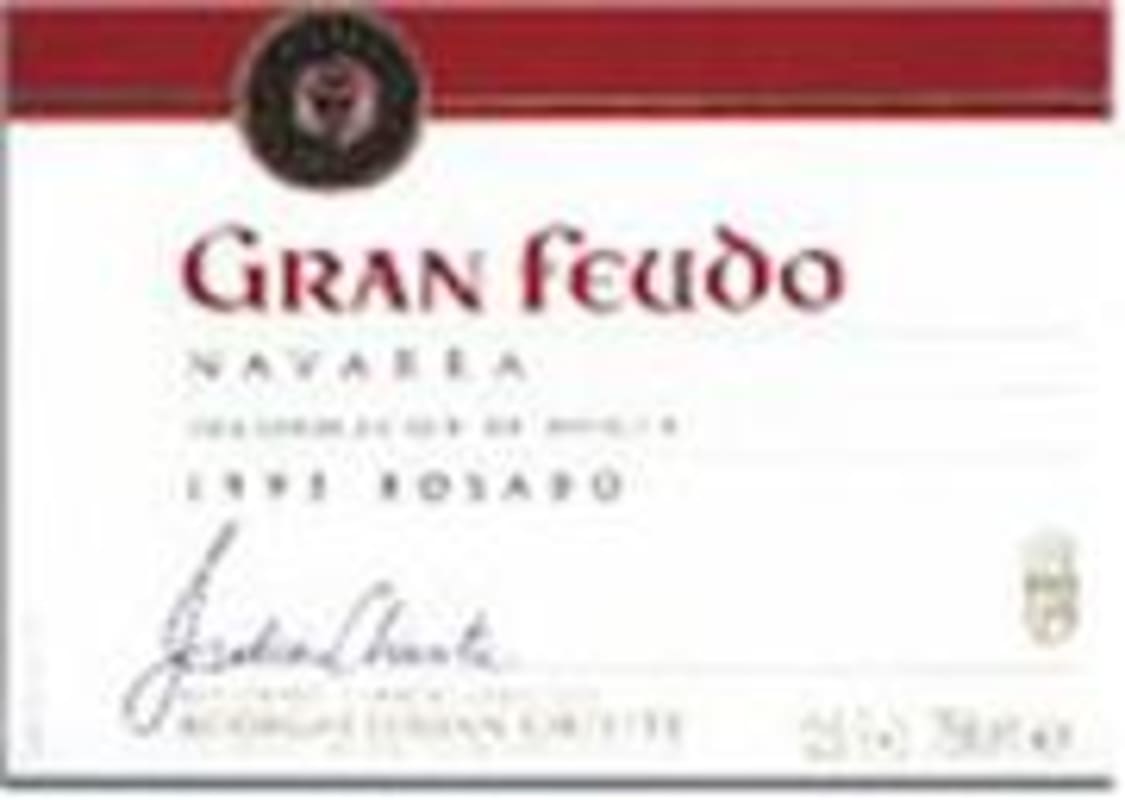Julian Chivite Navarra Gran Fuedo Rosado 1999 Front Label