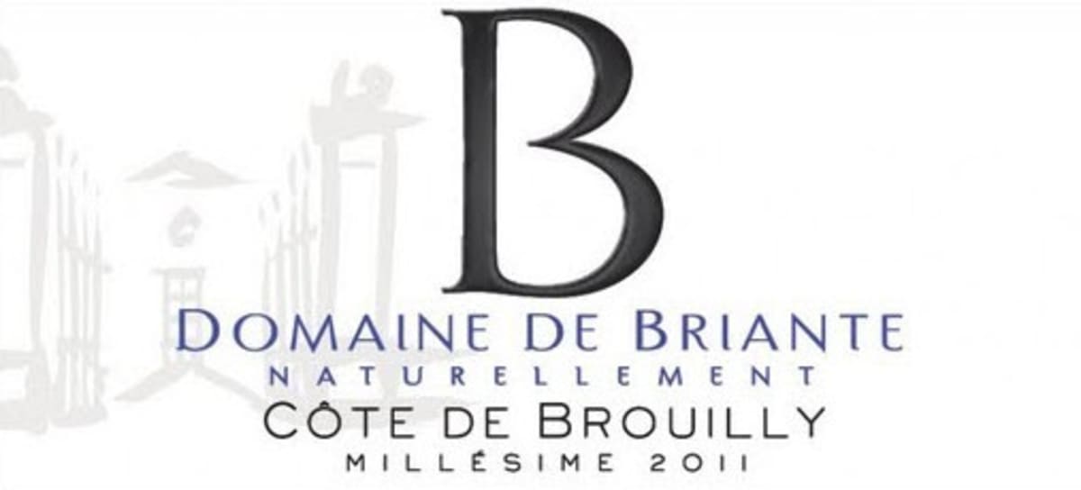 Domaine de Briante Cote de Brouilly 2011 Front Label