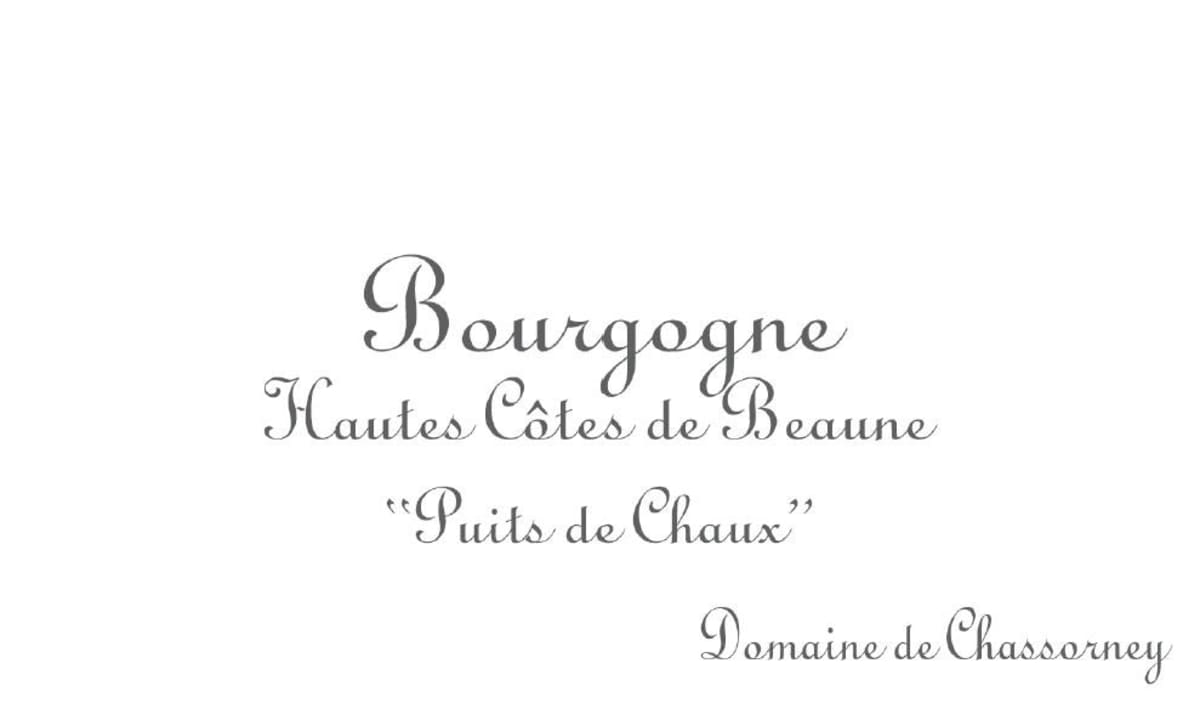 Domaine de Chassorney Bourgogne Hautes Cotes de Beaune Puits de chaux 2014 Front Label