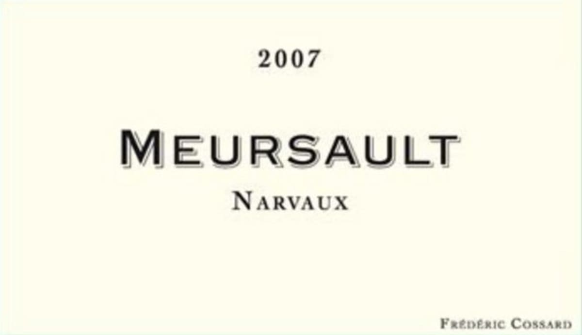 Domaine de Chassorney Meursault Narvaux 2007 Front Label