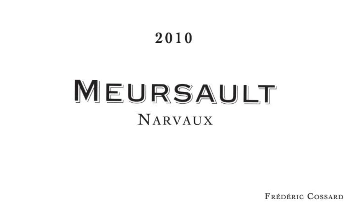 Domaine de Chassorney Meursault Narvaux 2010 Front Label