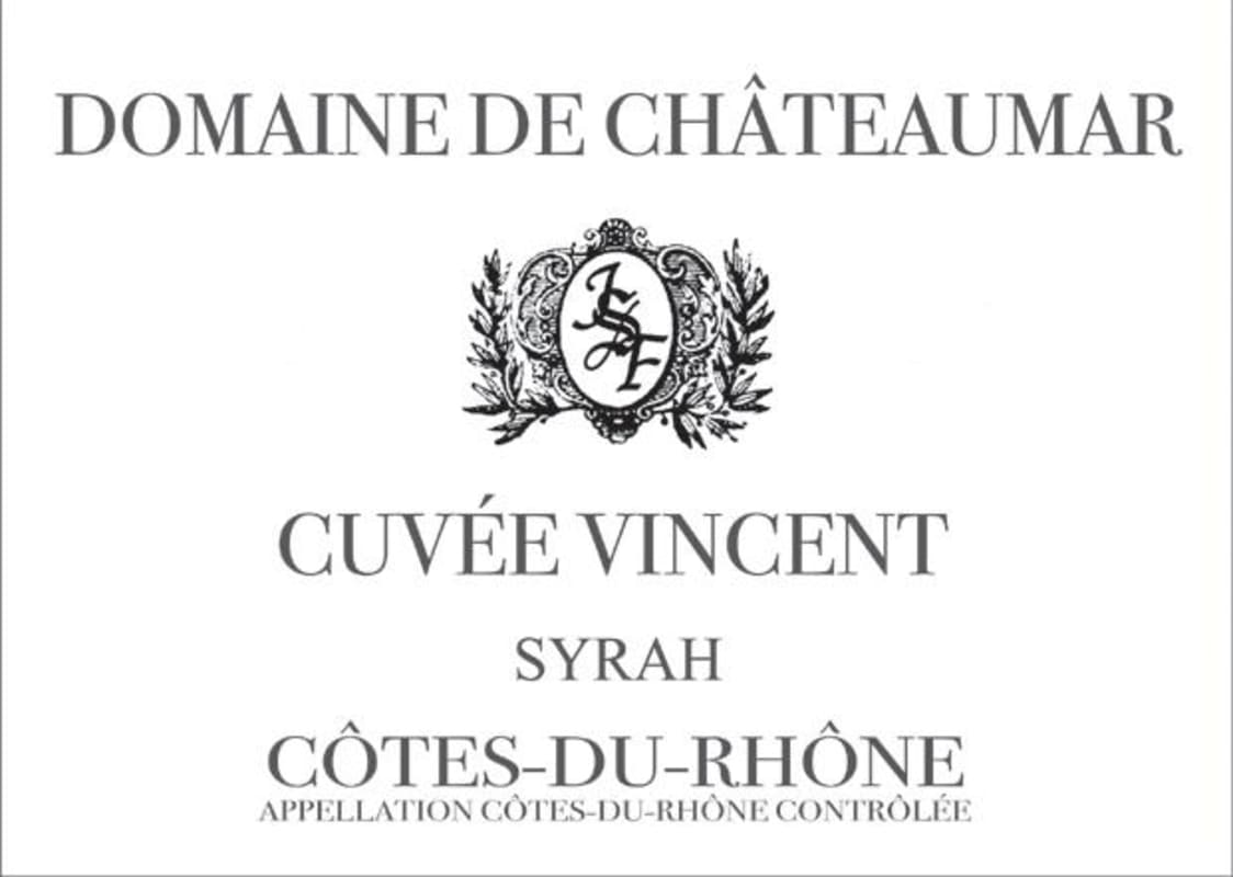 Domaine de Chateaumar Cotes-du-Rhone Cuvee Vincent 2010 Front Label