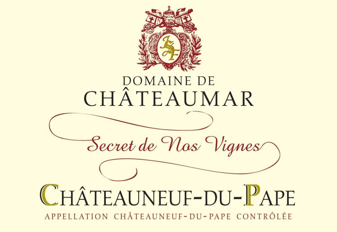 Domaine de Chateaumar Chateauneuf-du-Pape Secret de nos Vignes 2012 Front Label