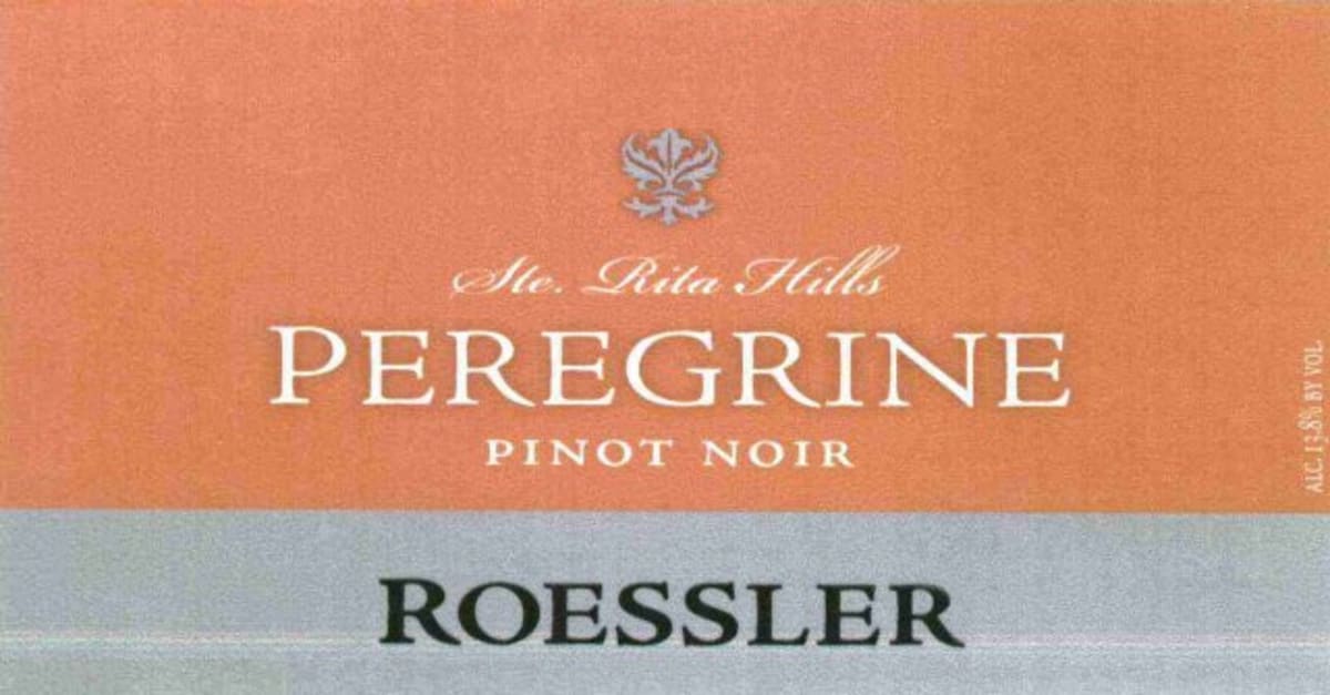 Roessler Cellars Peregrine Pinot Noir 2006 Front Label
