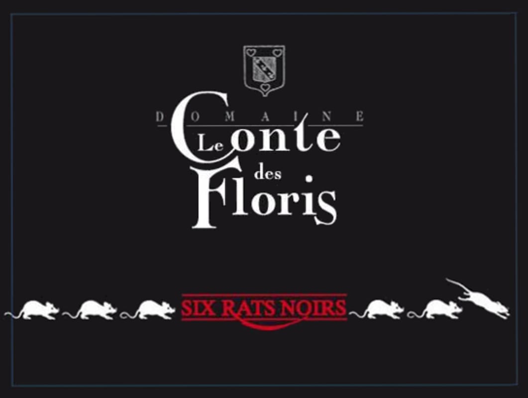 Domaine de Conte de Floris Coteaux du Languedoc Six Rats Noirs 2012 Front Label