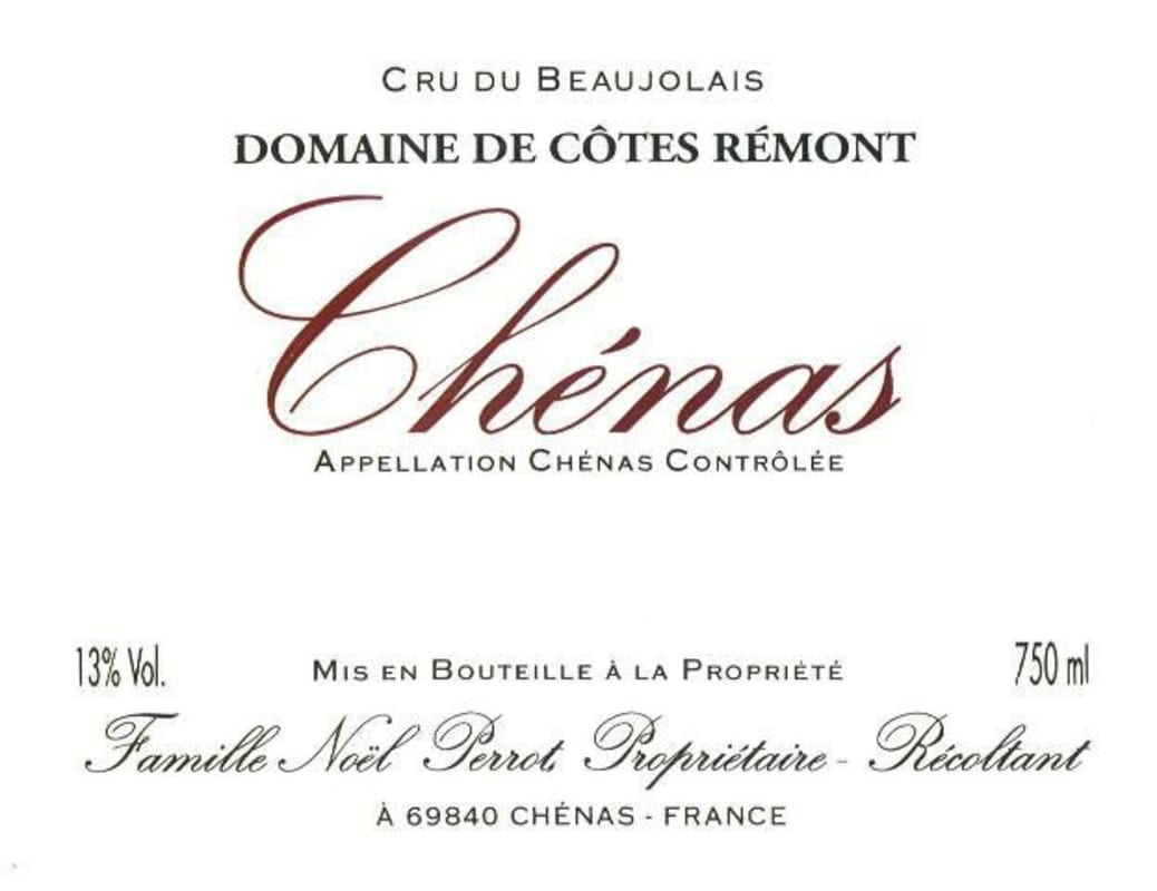 Domaine de Cotes Remont Chenas 2011 Front Label
