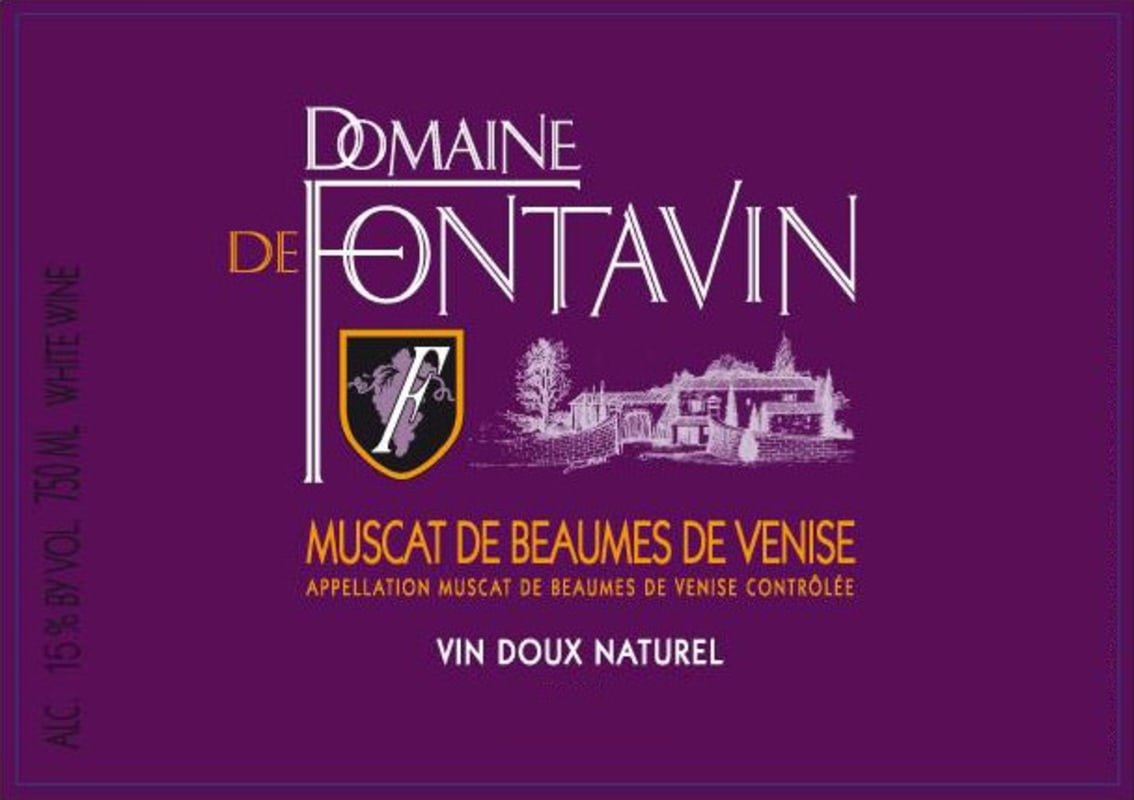 Domaine de Fontavin Muscat de Beaumes de Venise 2014 Front Label