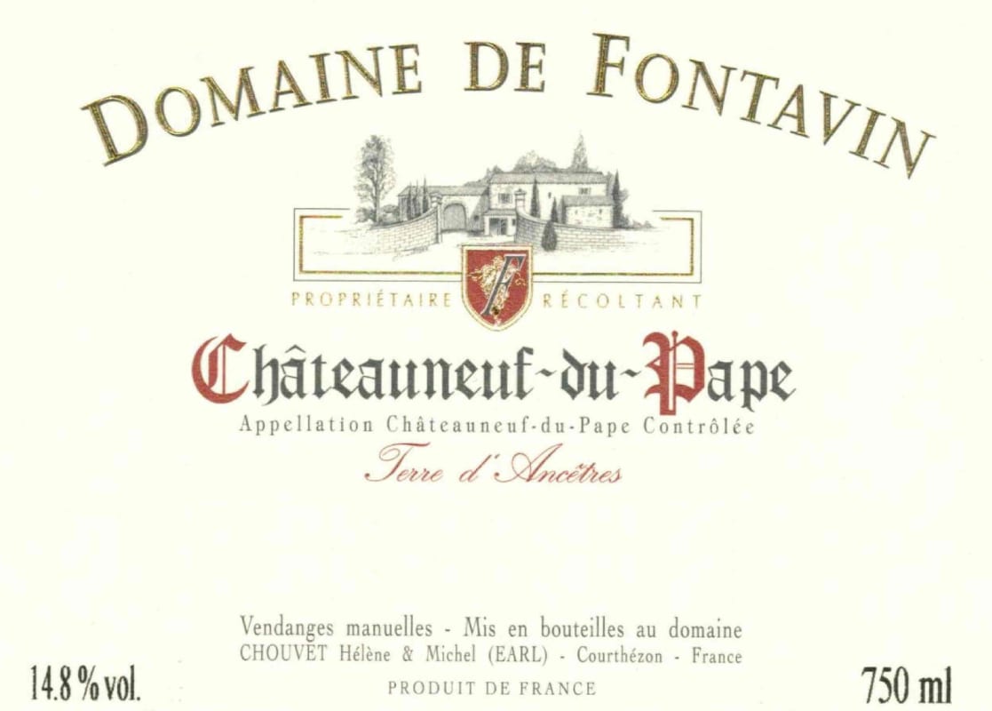 Domaine de Fontavin Chateauneuf-du-Pape Cuvee Tradition 2013 Front Label