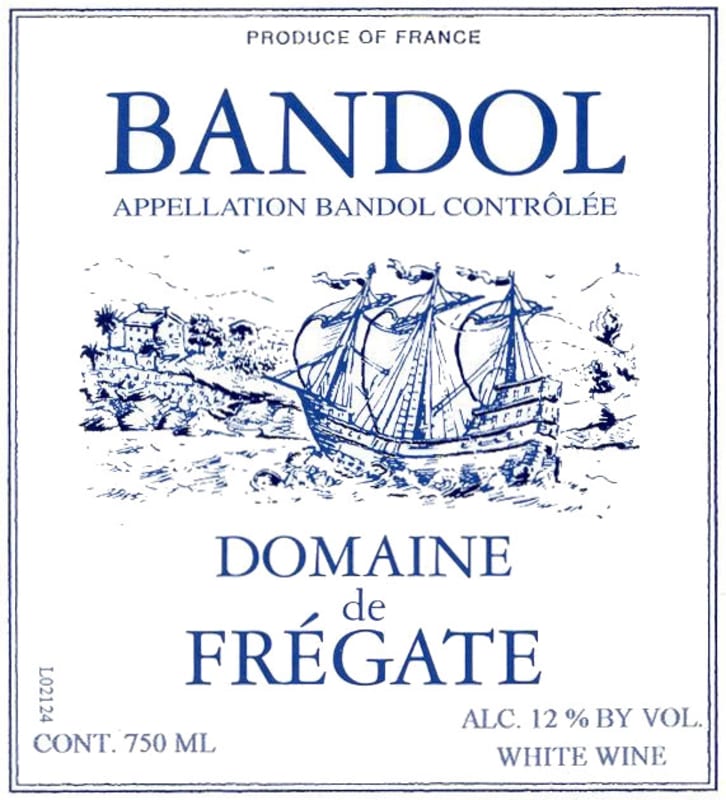 Domaine de Fregate Bandol Blanc 2008 Front Label