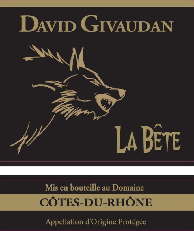 Domaine de Givaudan Cotes-du-Rhone La Bete 2011 Front Label