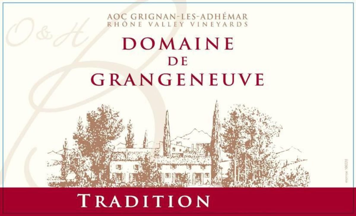 Dom. de Grangeneuve Tricastin-Grignan-les-Adhemar Tradition 2014 Front Label