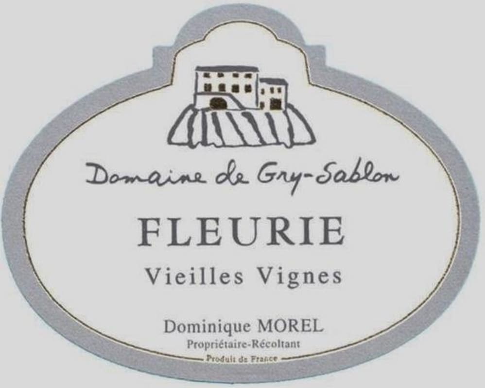Domaine de Gry-Sablon Fleurie Vieilles Vignes 2015 Front Label