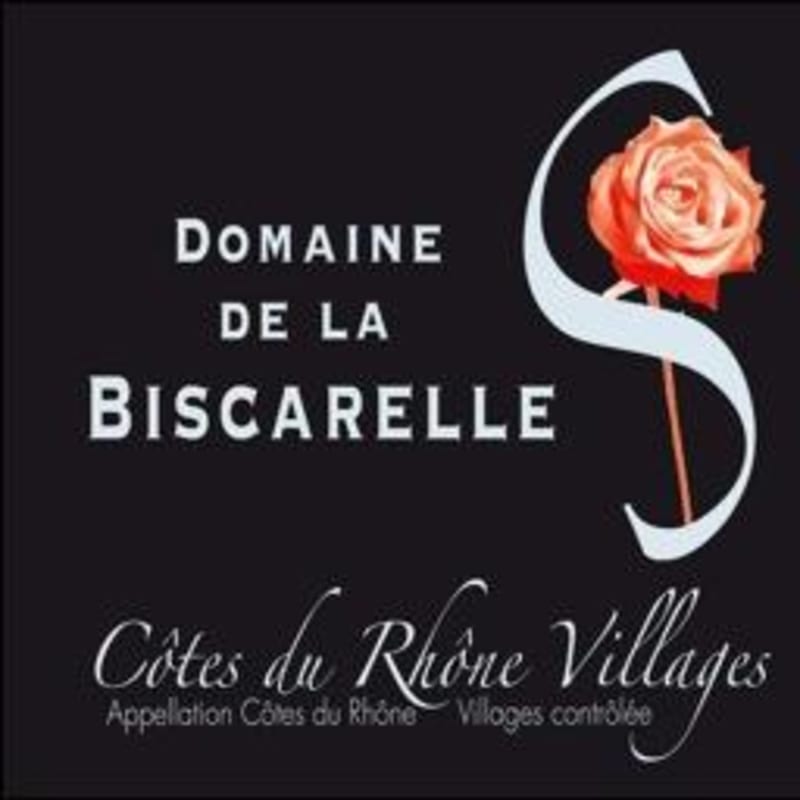 Domaine de La Biscarelle Cotes du Rhone Villages 2013 Front Label