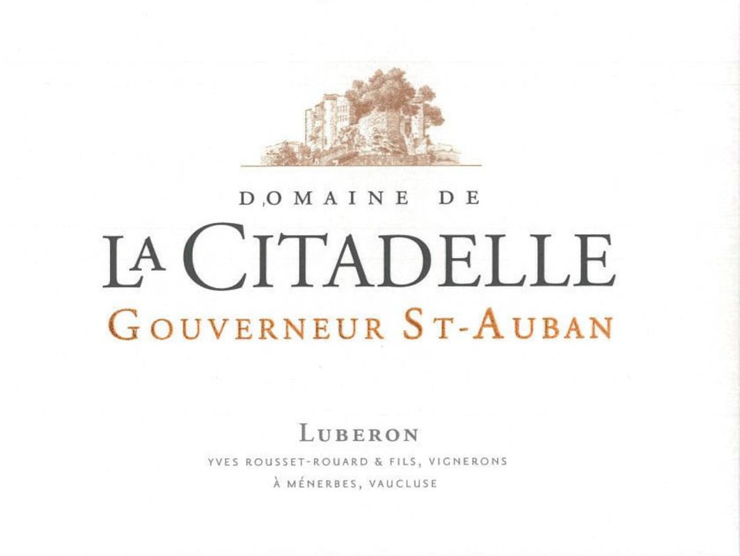 Domaine de la Citadelle Luberon Gouverneur Saint-Auban 2010 Front Label
