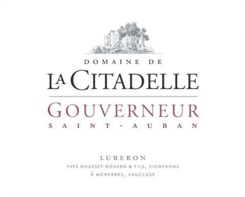 Domaine de la Citadelle Luberon Gouverneur Saint-Auban 2013 Front Label