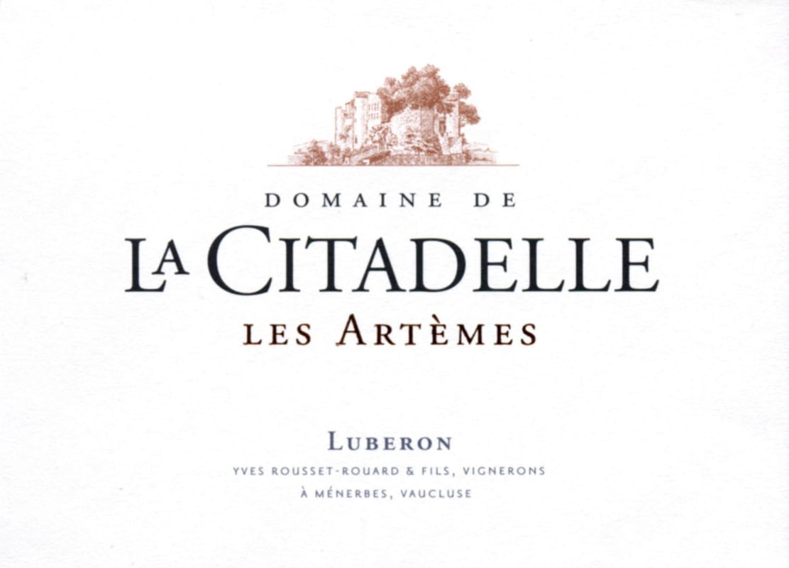 Domaine de la Citadelle Luberon Les Artemes Cuvee Rouge 2010 Front Label