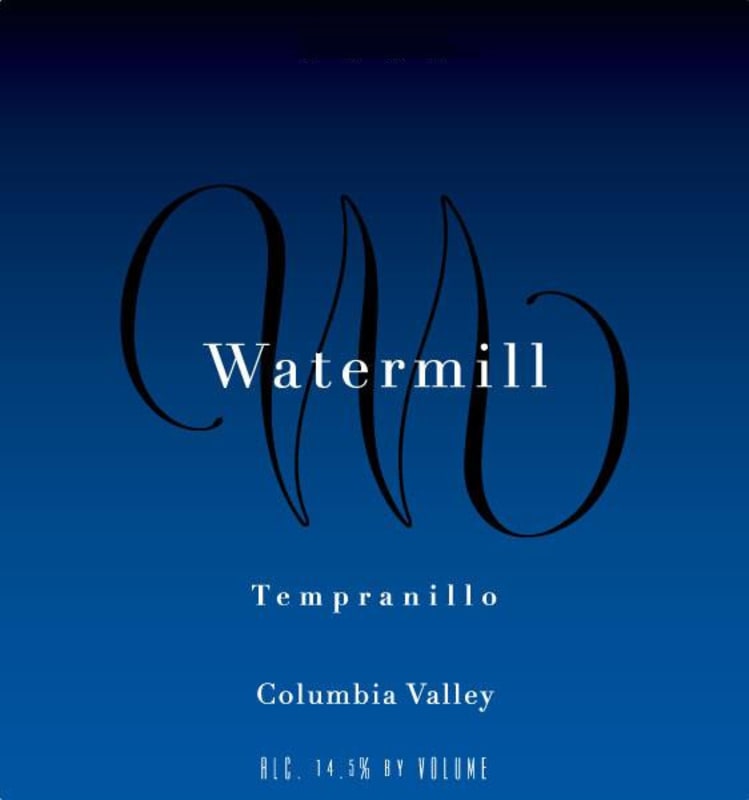 Watermill Tempranillo 2012 Front Label