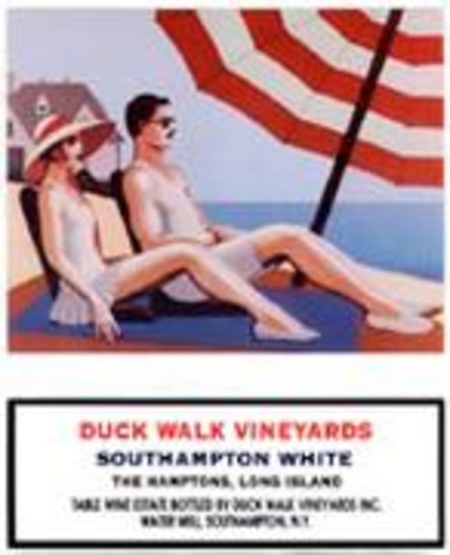 Duck Walk Southhampton White Front Label
