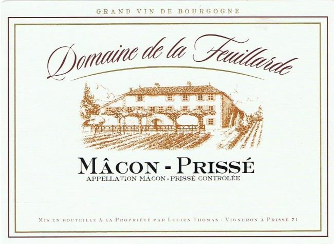 Domaine de la Feuillarde Macon Prisse Rouge 2012 Front Label