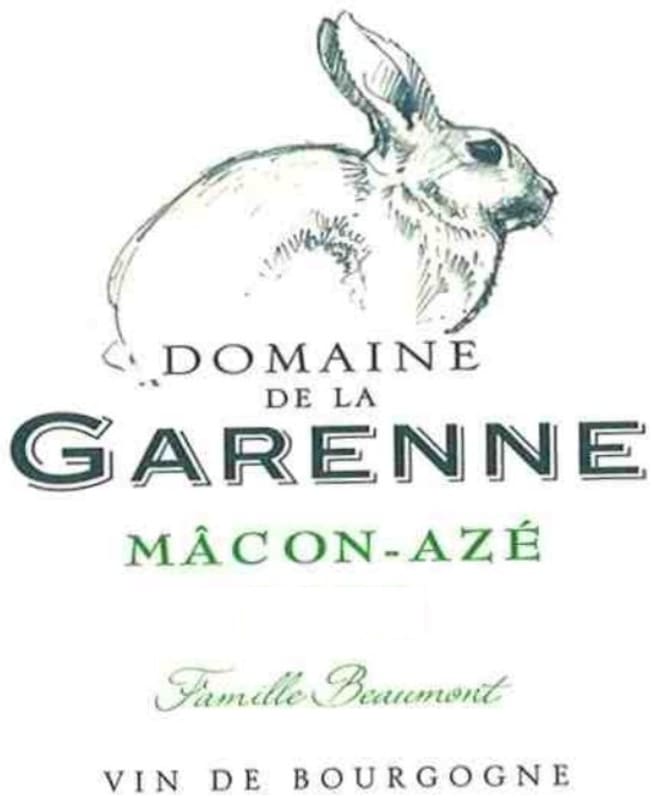 Domaine de La Garenne Macon Aze Blanc 2013 Front Label