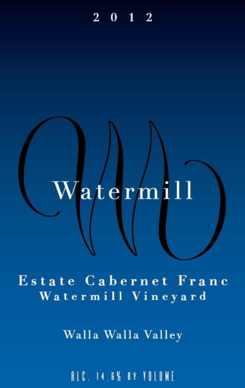 Watermill Estate Cabernet Franc 2012 Front Label
