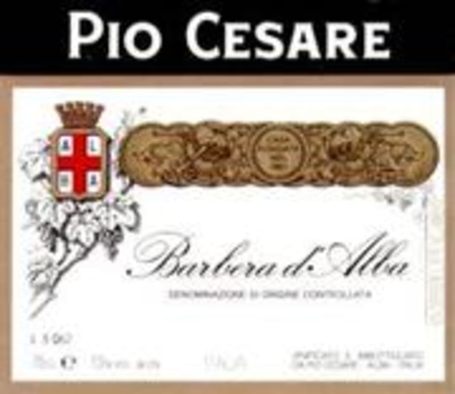 Pio Cesare Barbera 1998 Front Label