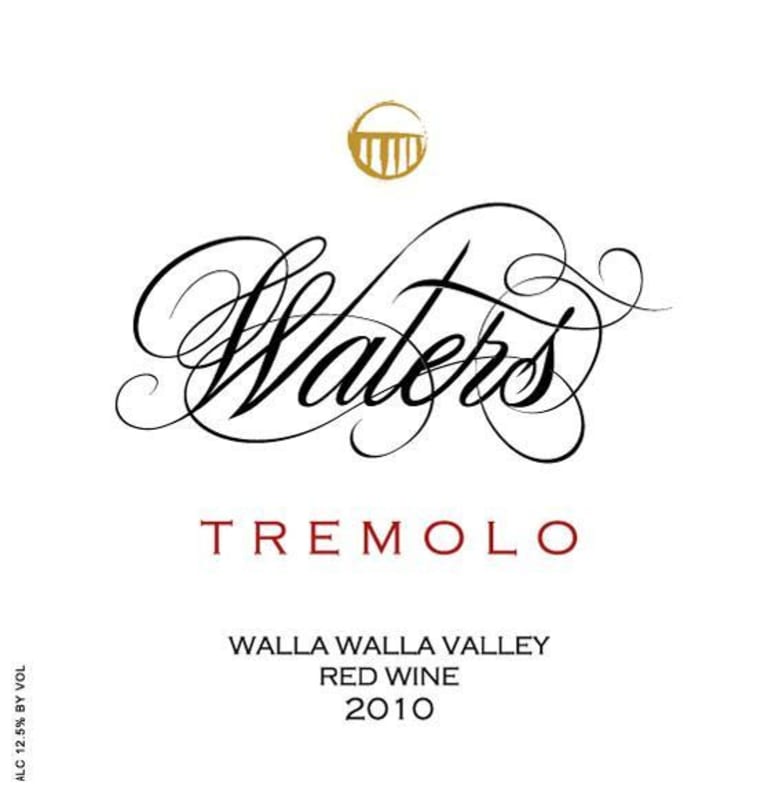 Waters Tremolo Red 2010 Front Label