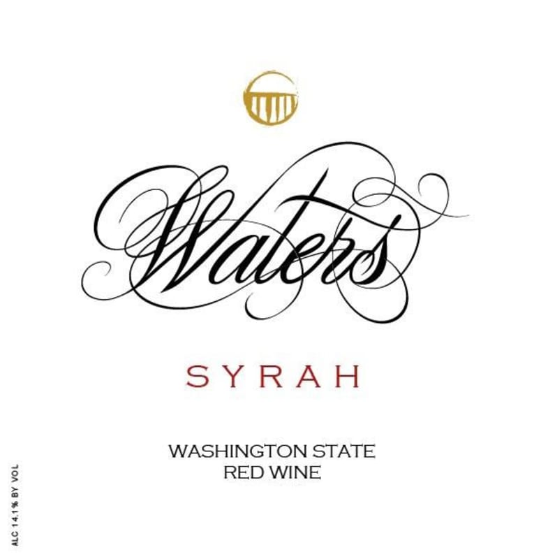 Waters Syrah 2013 Front Label