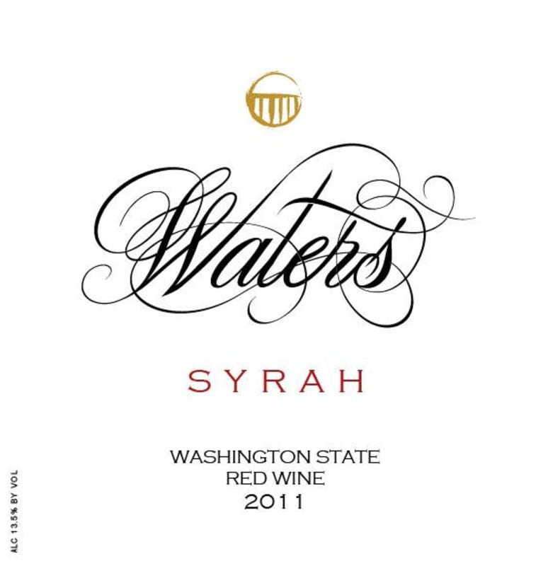 Waters Syrah 2011 Front Label