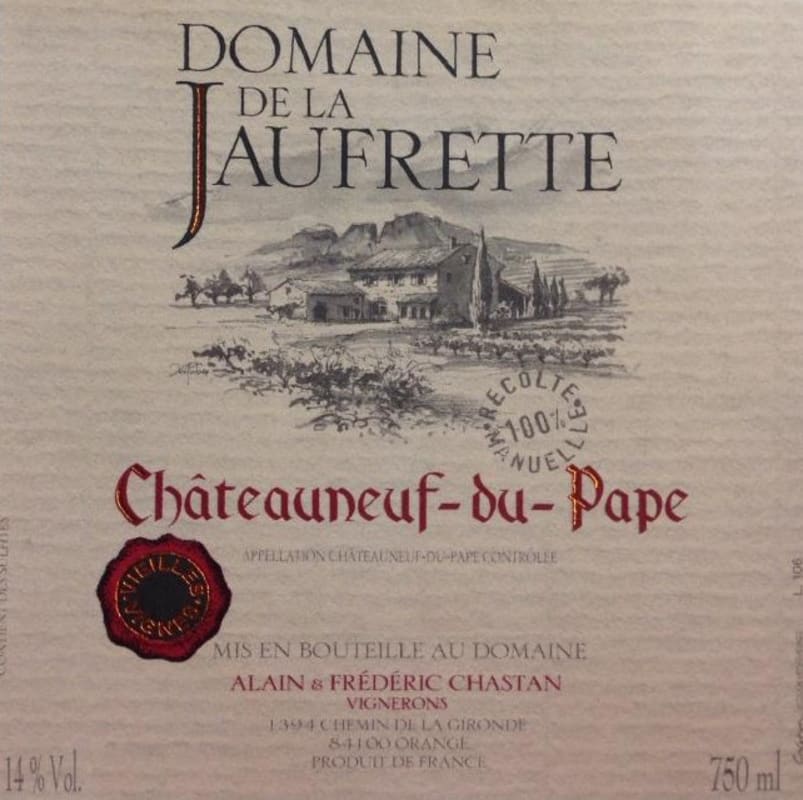 Domaine de la Jaufrette Chateauneuf-du-Pape 2009 Front Label