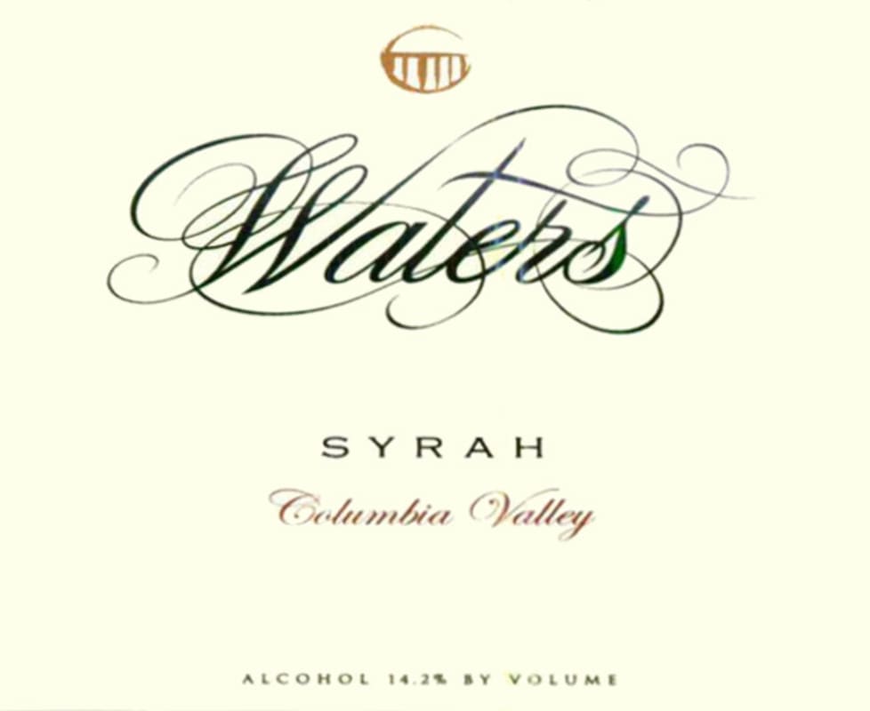 Waters Syrah 2007 Front Label