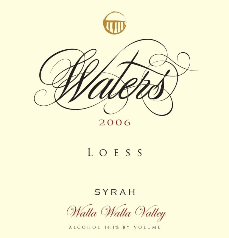 Waters Loess Vineyard Syrah 2006 Front Label