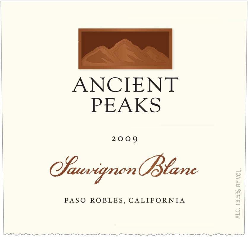 Ancient Peaks Sauvignon Blanc 2009 Front Label