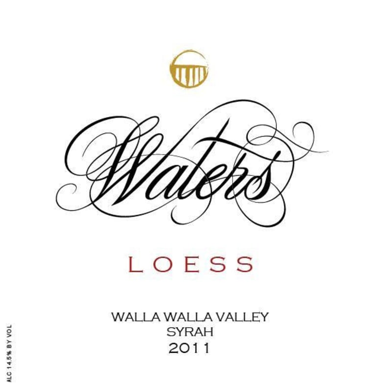 Waters Loess Vineyard Syrah 2011 Front Label